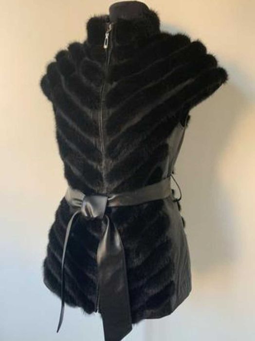 Жилетка Норка + шкіра