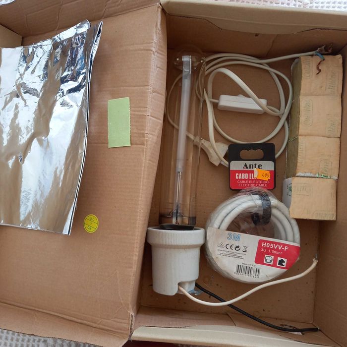 Lâmpada para estufa + material de apoio