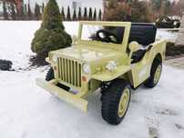 Jeep Retro 4x4 autko terenowe auto pojazd samochód akumulator elektryc
