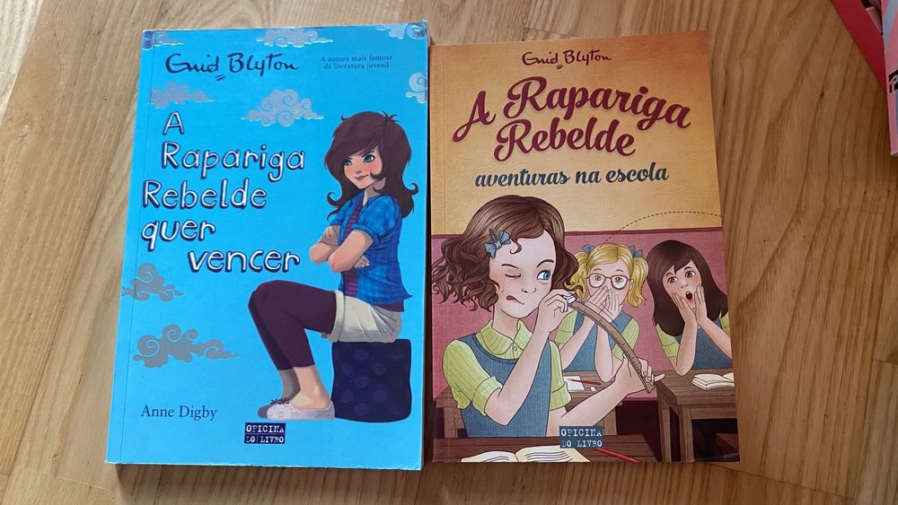 2 livros da coleção a rapariga rebelde