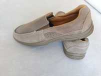 Buty męskie mokasyny 45 wsuwane zamszowe półbuty 28,9 cm Q8002