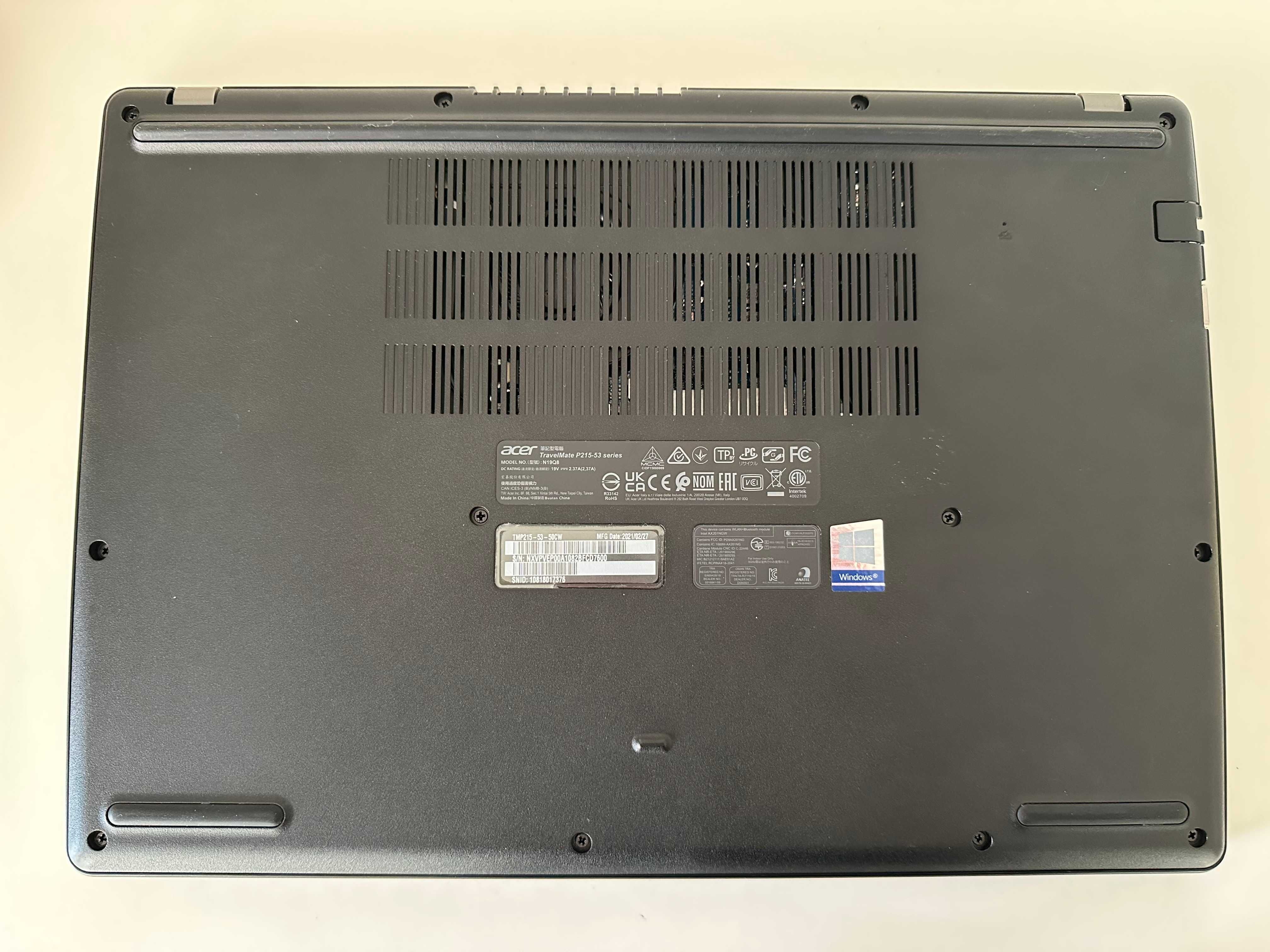 Ноутбук Acer TravelMate P2 TMP215-53 15.6" i5-1135G7 DDR4 16Gb SSD 256