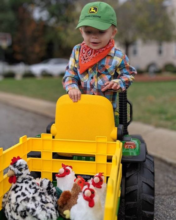 Traktorek na akumulator JOHN DEERE 12V mocny! z przyczepka ZESTAW