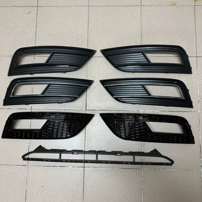 Решітка audi a4 b8 ауді решетка Ауди А4 б8 решетки заглушки туманка