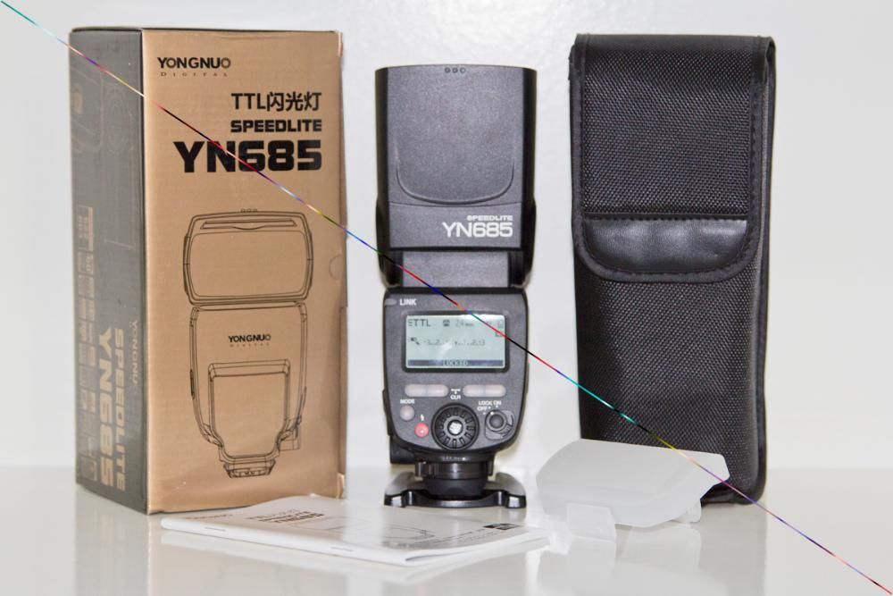 Flash Yongnuo YN-685 NIKON TTL HSS WIRELESS Novo + Difusor [ YN 685 ]