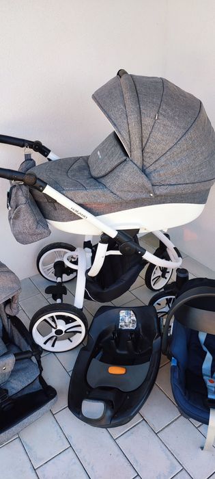 Wózek 4w1 uniwersalny kolor fotelik i baza Cybex