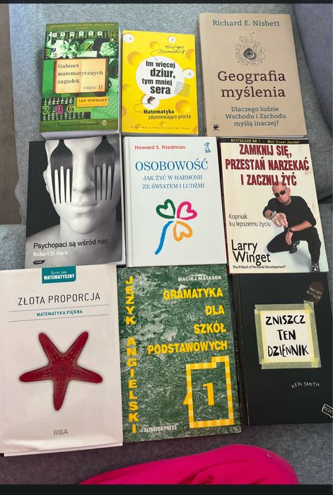 Zestaw książek matematyk psychologia