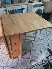 Stół rozkladany do kuchni z szufladami Ikea