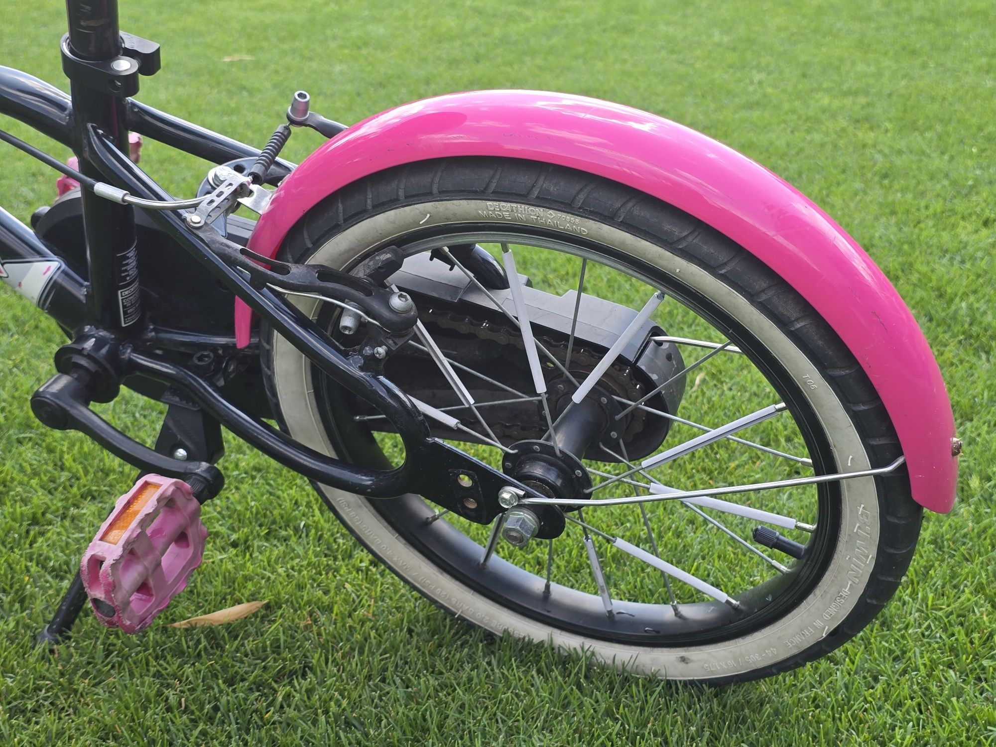 BTWIN Rowerek dziecięcy Spy Hero Girl 500 16 cali dla dziewczynki