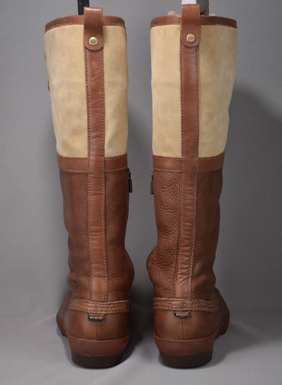 Сапоги ботинки угги женские кожаные Ugg Australia