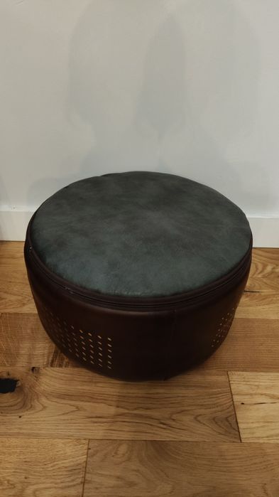 Pufa marokańska skórzana