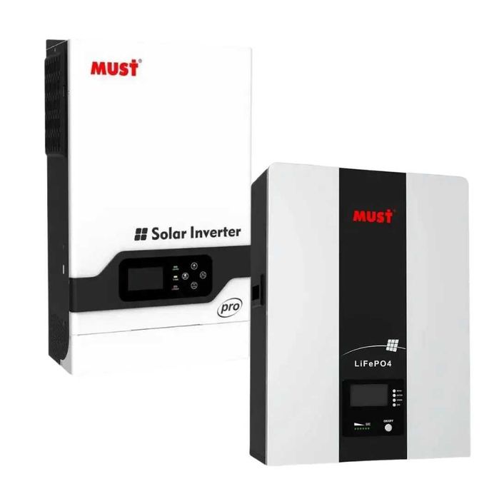 Комплект інвертор MUST PH18-5248 PRO та акум  MUST LiFePO4 48 V 100 Ah