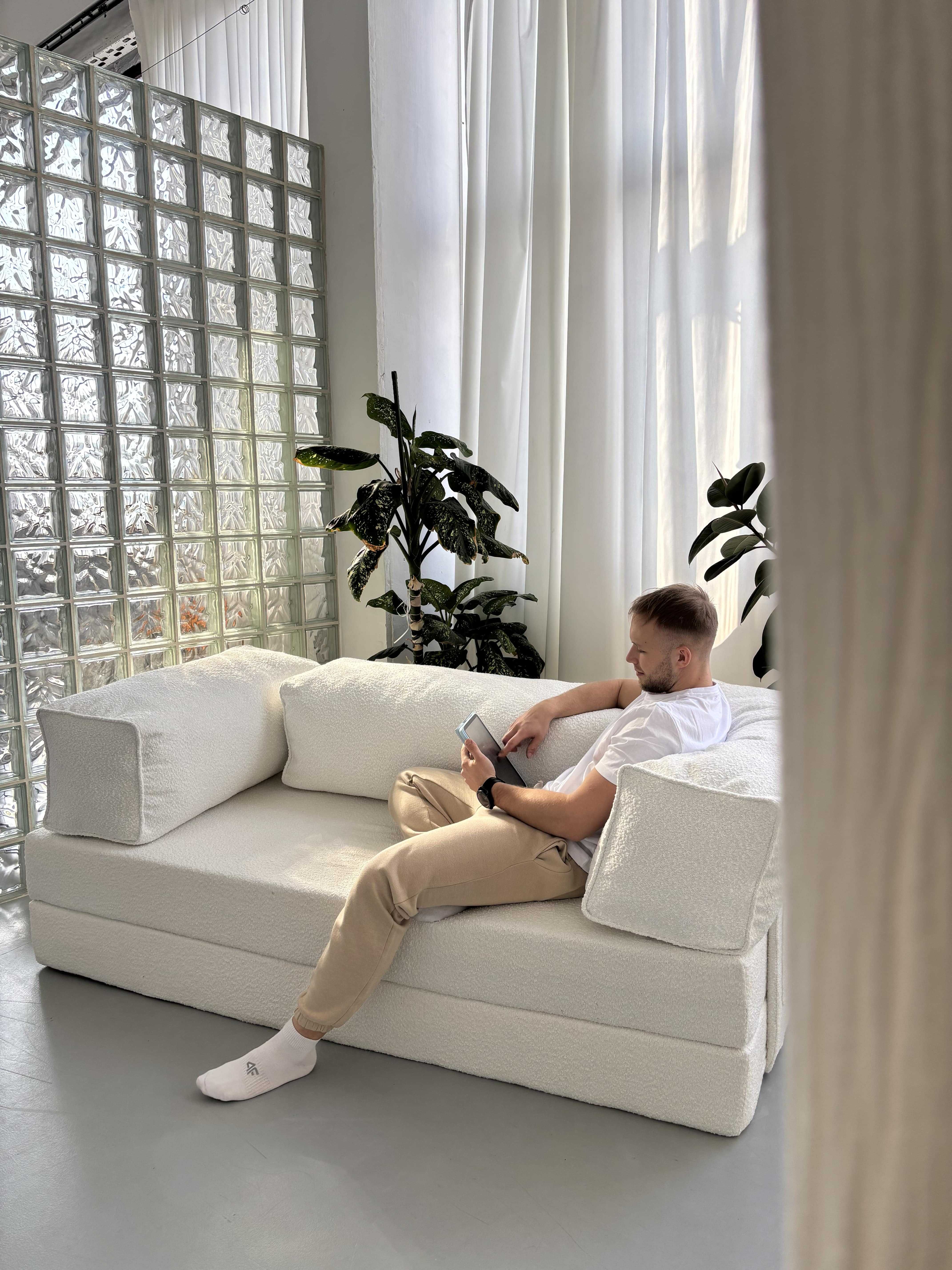Nowa Sofa Modułowa Comfy – Bouclé, 200x200 cm, Mega Wygodna, Producent