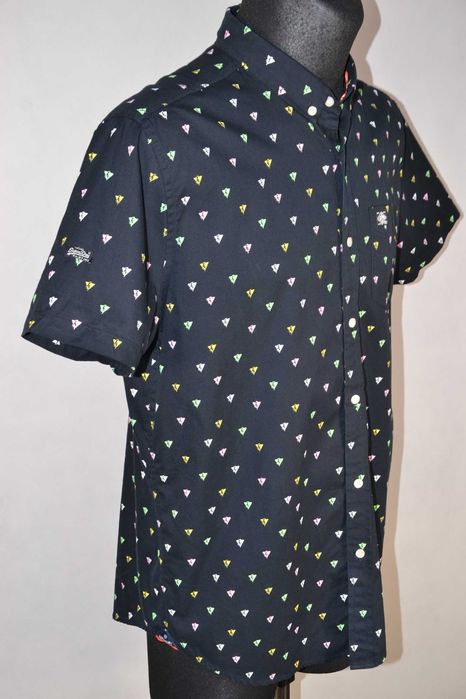 SuperDry Havana Print Koszula Męska XL Oryginalna Super Stan Bawełna