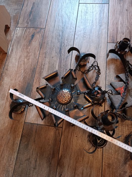 Stare lampy sufitowe 3szt antyk PRL loft retro vintage rustykalne hit