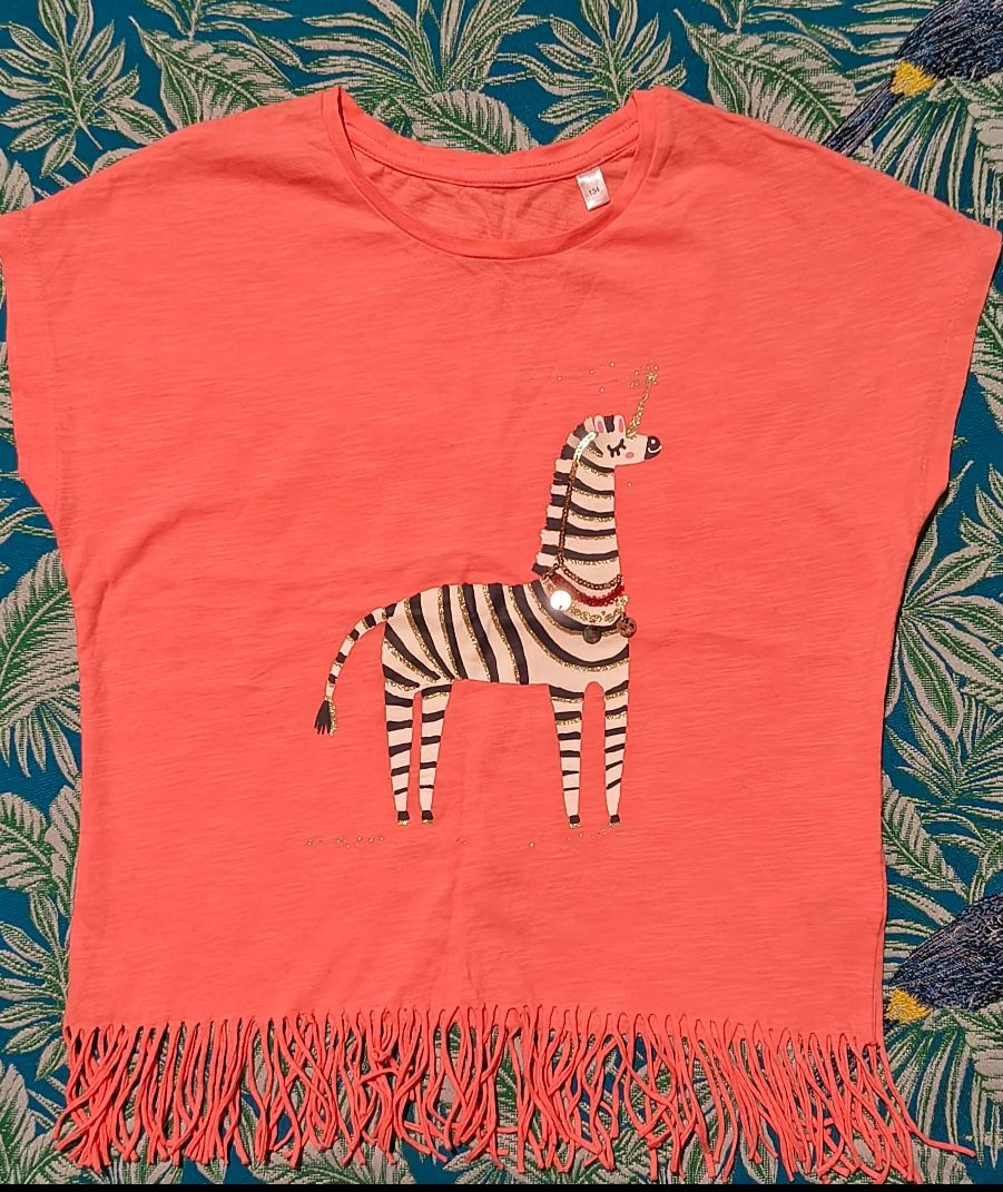 Bluzka C&A zebra roz. 134