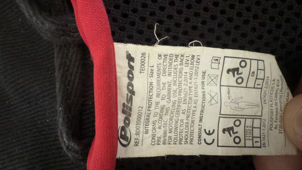 Colete motocross polisport