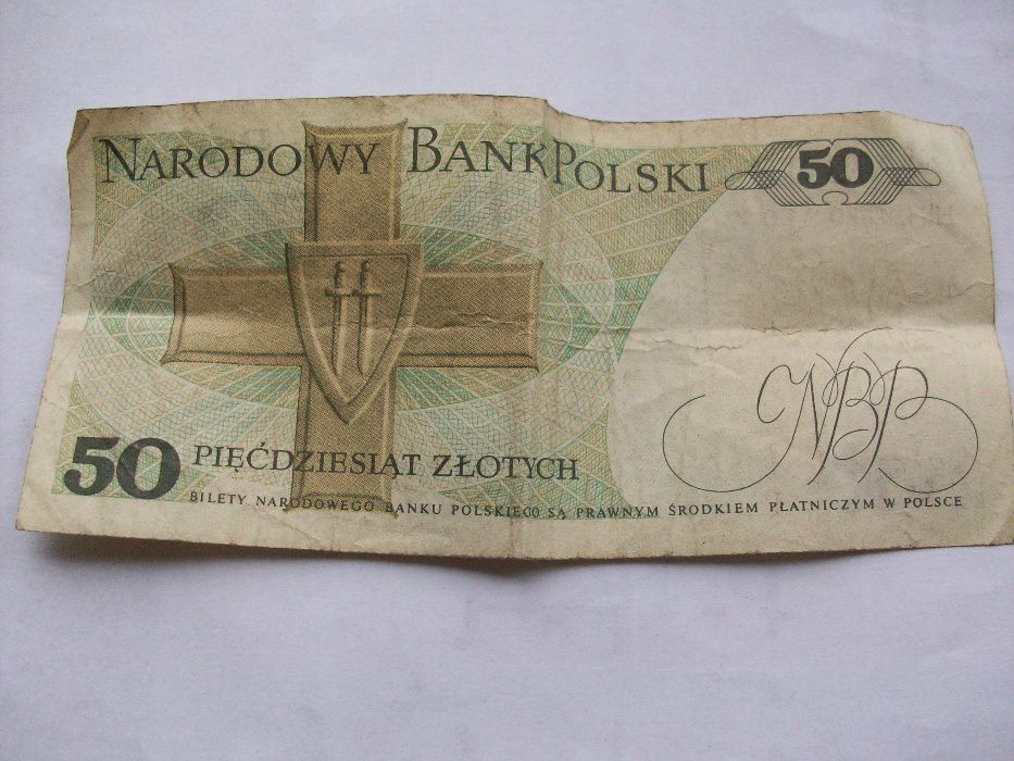 Banknot polski 50 złotych 1988 R. seria HH