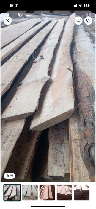 Шалевка необрезная 4 метра