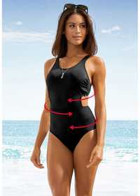 AF5560 Kostium kąpielowy monokini czarny ^42