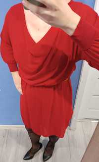 Sukienka elegancka czerwona wizytowa