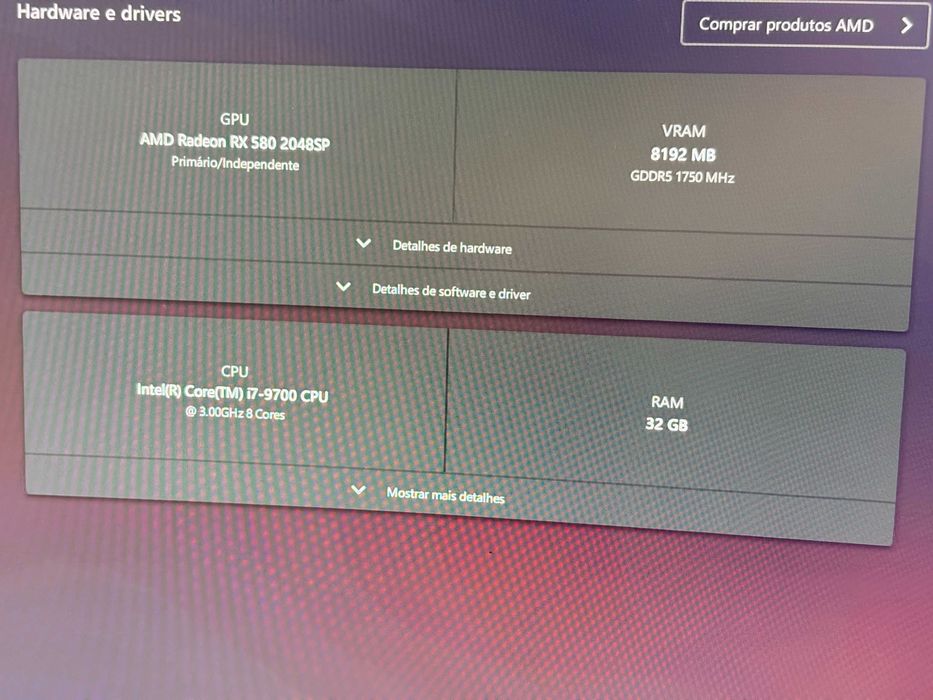 Pc/Gaming Core i7 / Ram 32Gb /AMD RX580 8Gb / Monitor Msi 24" Curvo