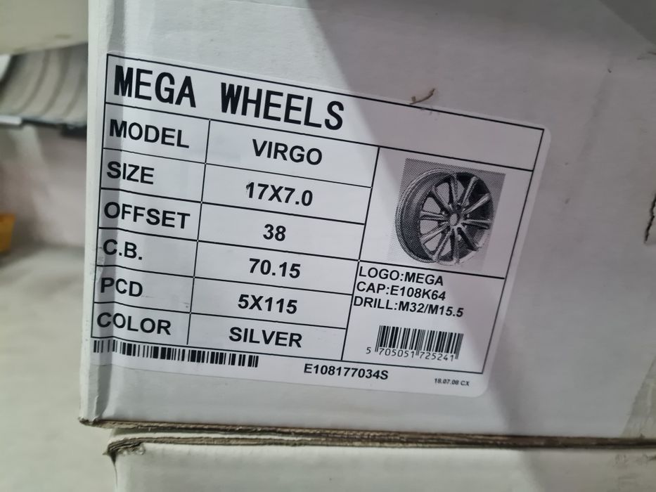 Felgi aluminiowe '17' 5x115 Opel Chevrolet.