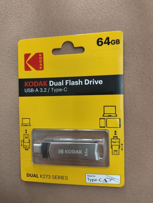 Pen Drive Kodak USB 3.2 Tipo C 64GB
Pen/ Flash Drive OTG USB