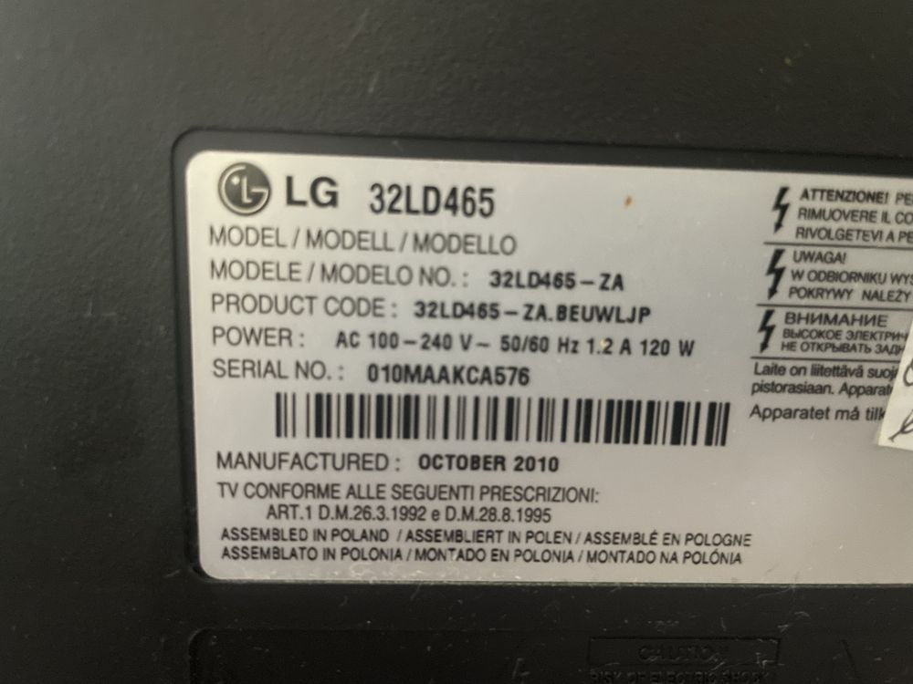 Telewizor LG 32LD465 32 cale
