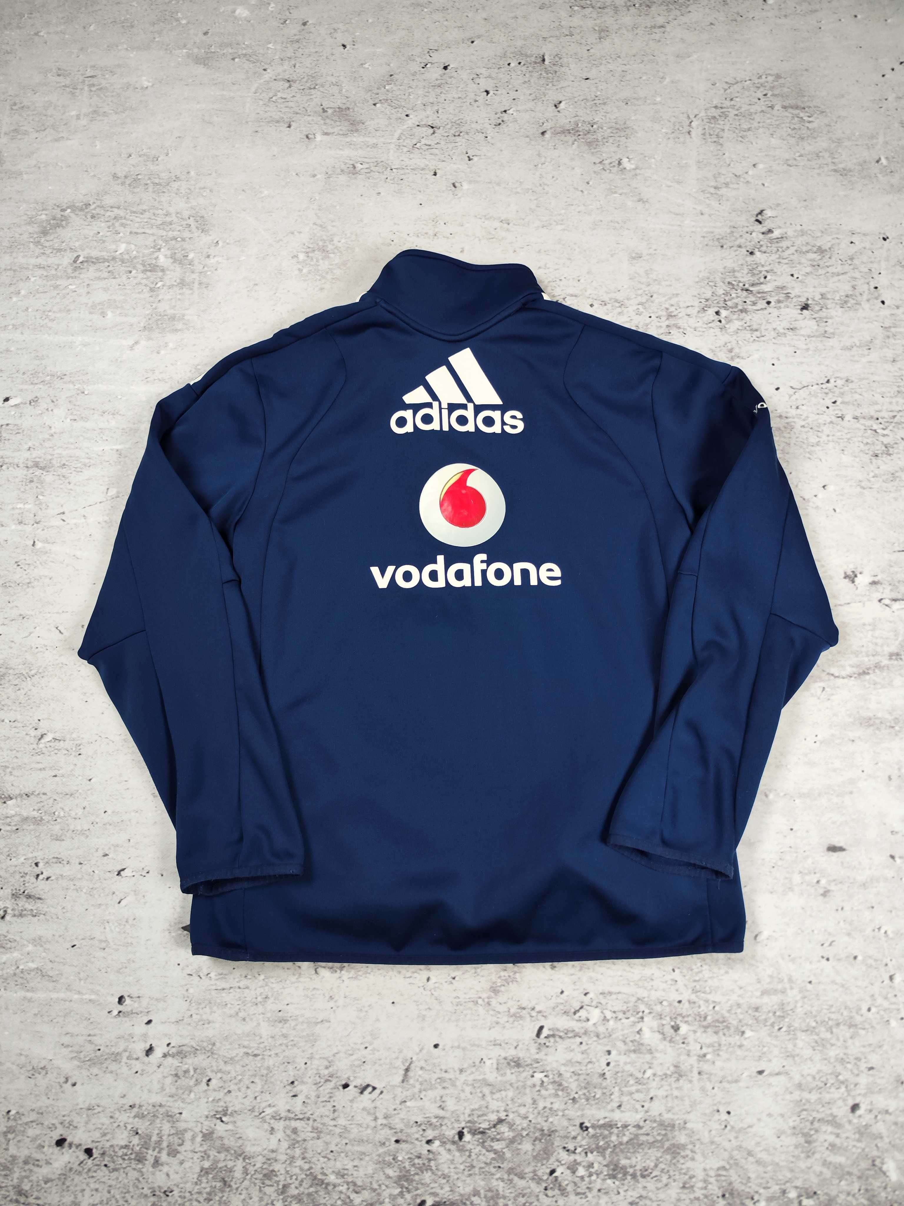 Bluza Adidas sportowa Vodafone piłkarska rozpinana 1/4 r. L