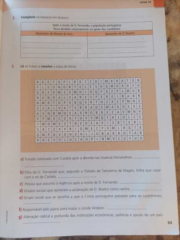 História. Viagens no tempo 5o ano, caderno de atividades.