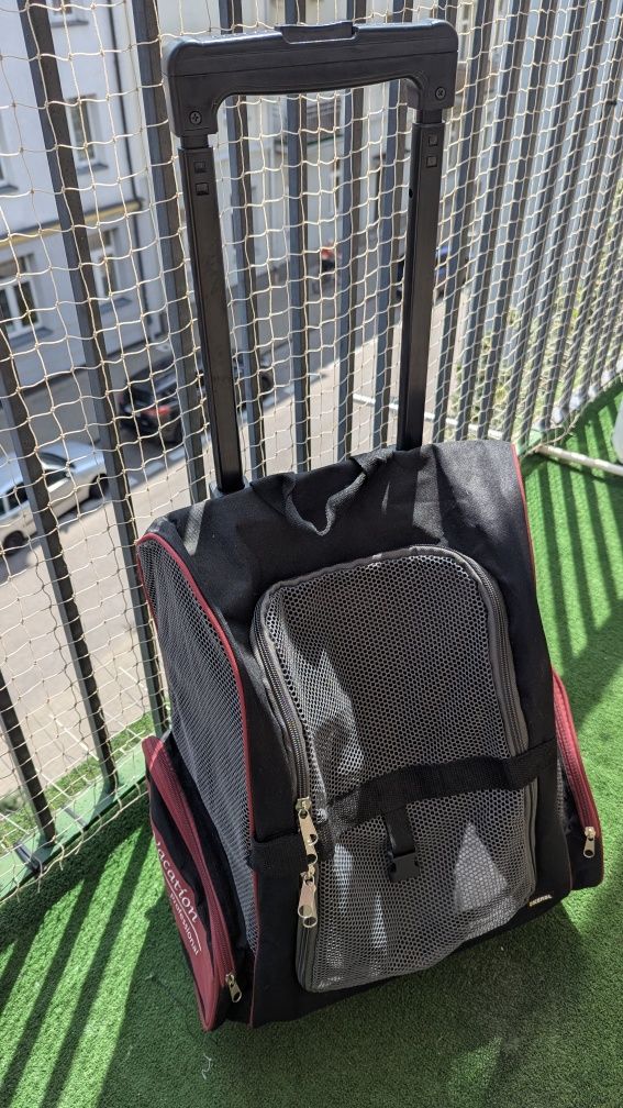 Plecak torba transporter dla psa kota na kółkach na wakacje itp.