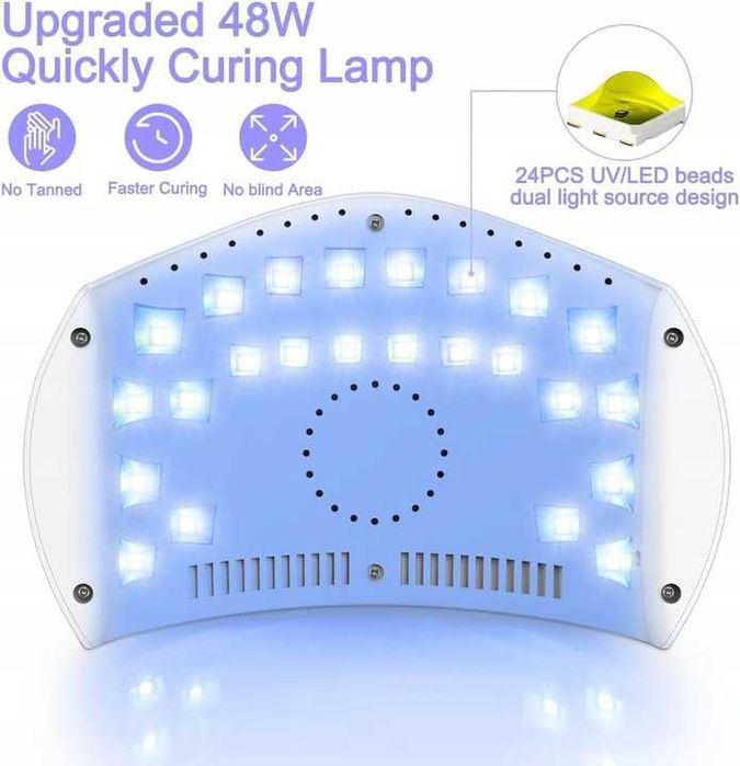 Lampa do paznokci UV LED 48W 3 czasy NAILGIRLS