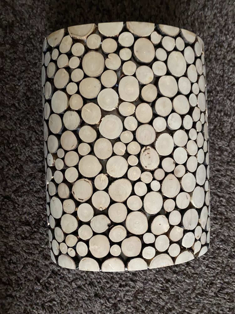 Wazon ,krążki drewniane