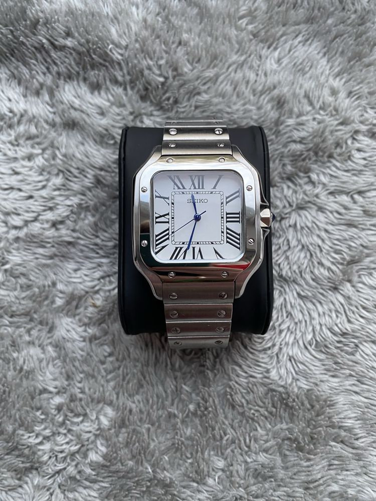 Механічний наручний годинник Seiko Cartier Mod з автопідзаводом