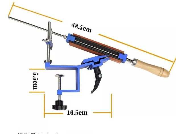 Точилка для ножей "BECKYRE BY-200S4" на струбцине 4 абразивных бруска