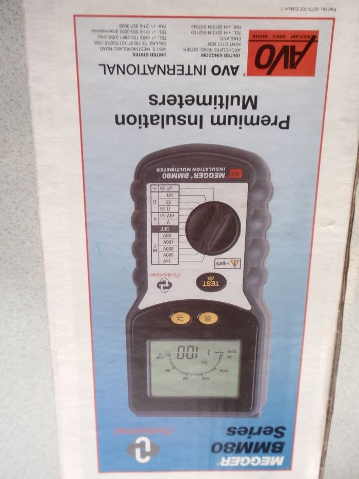 Profesjonalny Miernik Megger BMM80 Multimeter amperomierz woltomierz