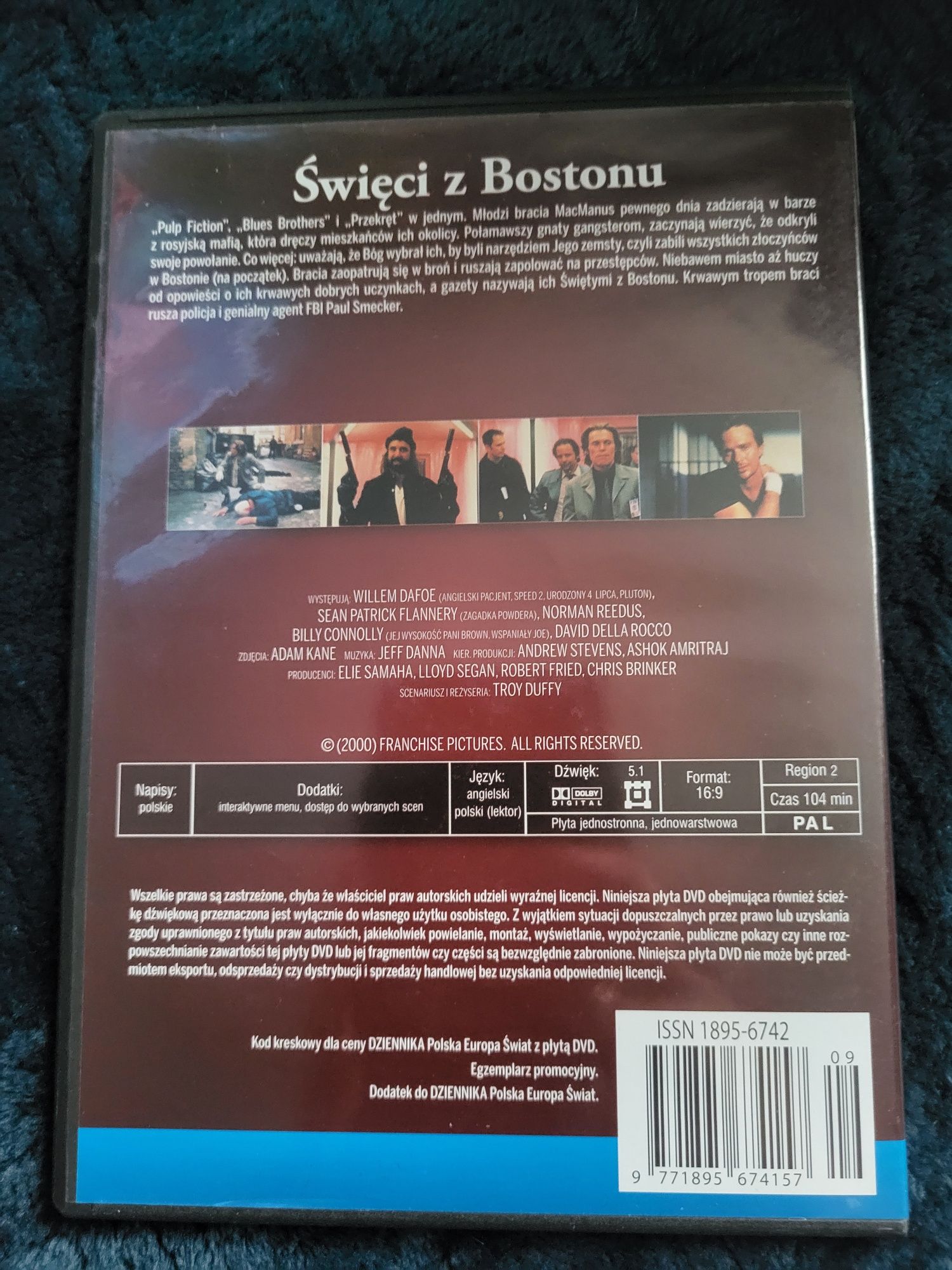 Film na Dvd Święci z Bostonu W. Defoe i S. Flannery