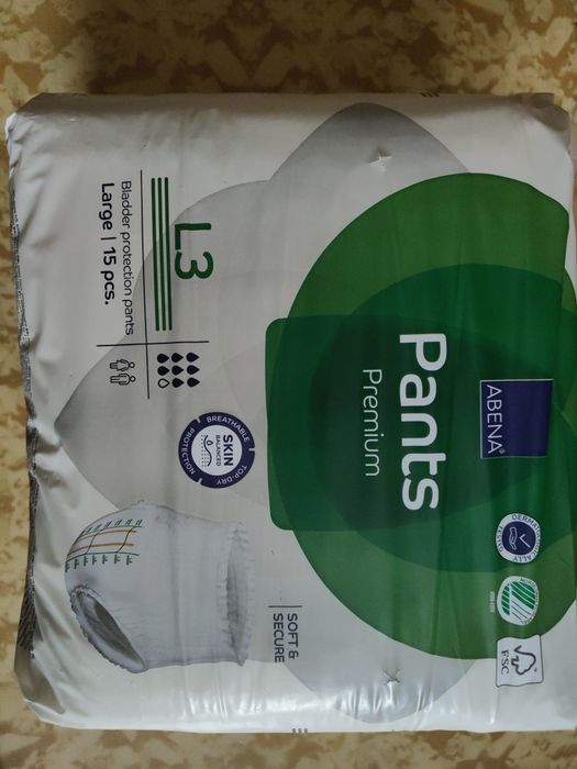 Pieluchomajtki chłonne abena L3