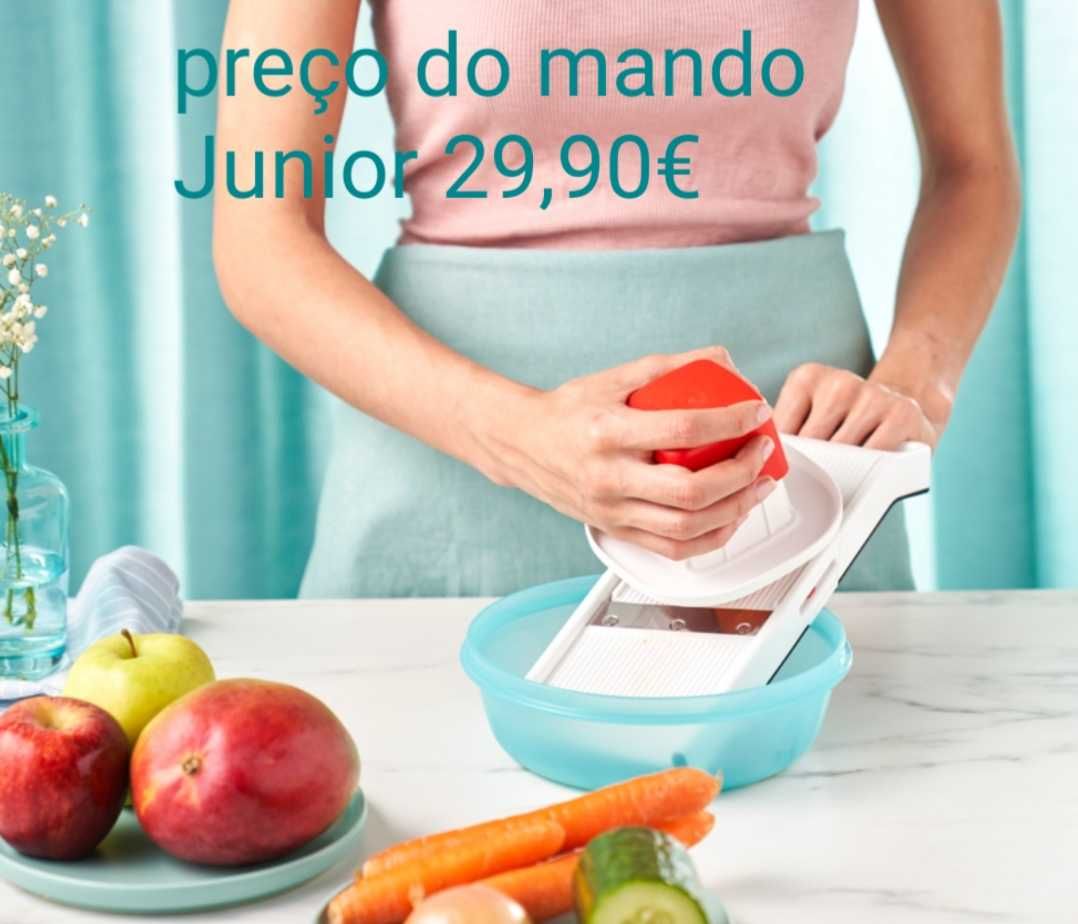 Mando Junior da Tupperware. Corta frutas e legumes sem esforço