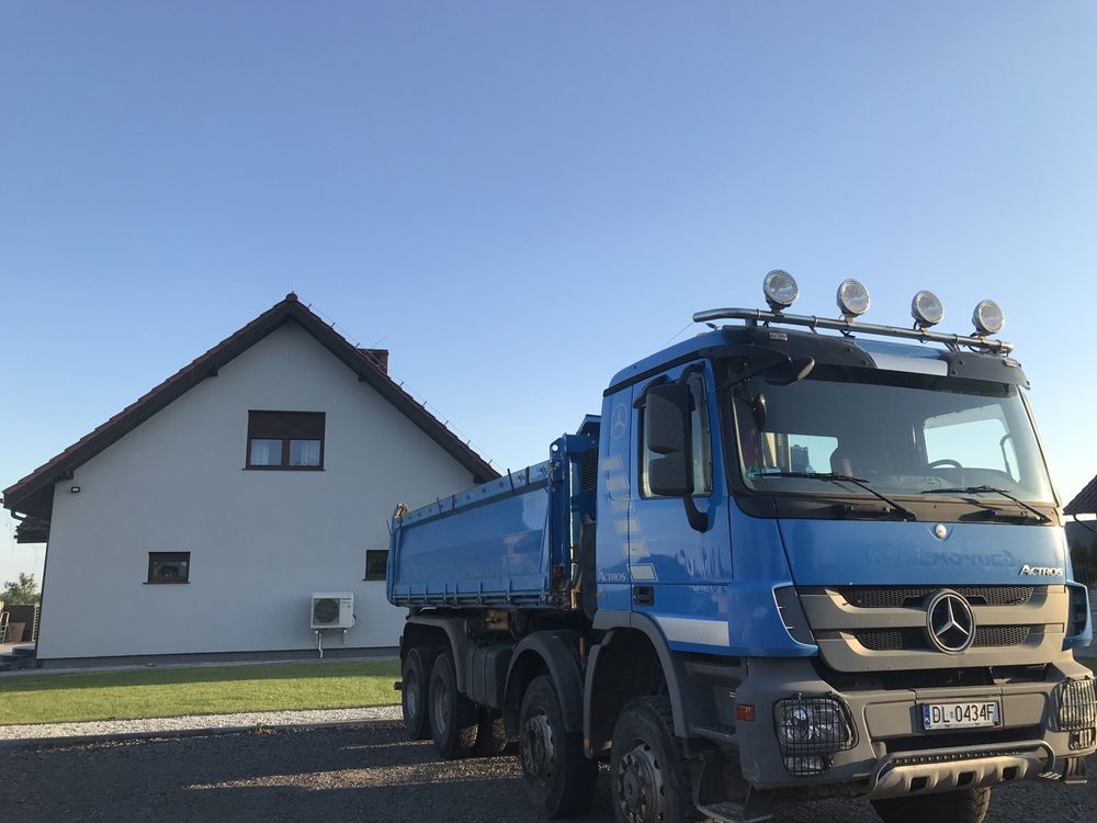 Mercedes Actros 8x6 wywrotka 4-ośka 34t DMC bordmatic hydroburta