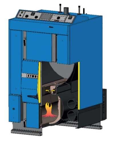 ATMOS DC100 99 kW kocioł piec zgazujący drewno na zgazowanie holzgas