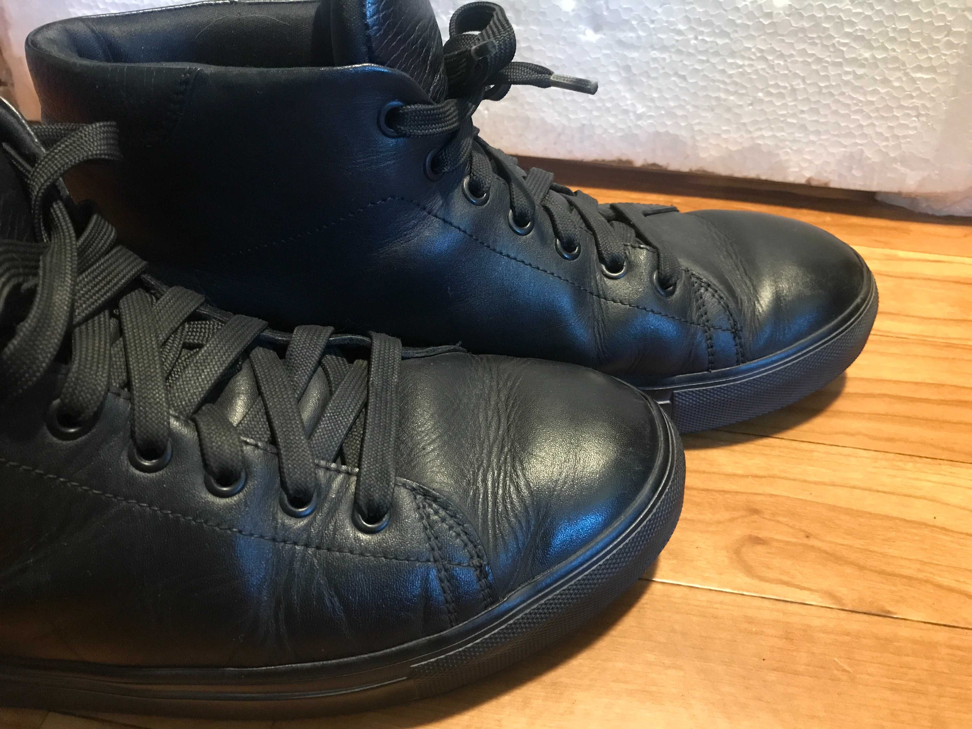 Ботинки MIDA мужские черные кожаные зима 43р