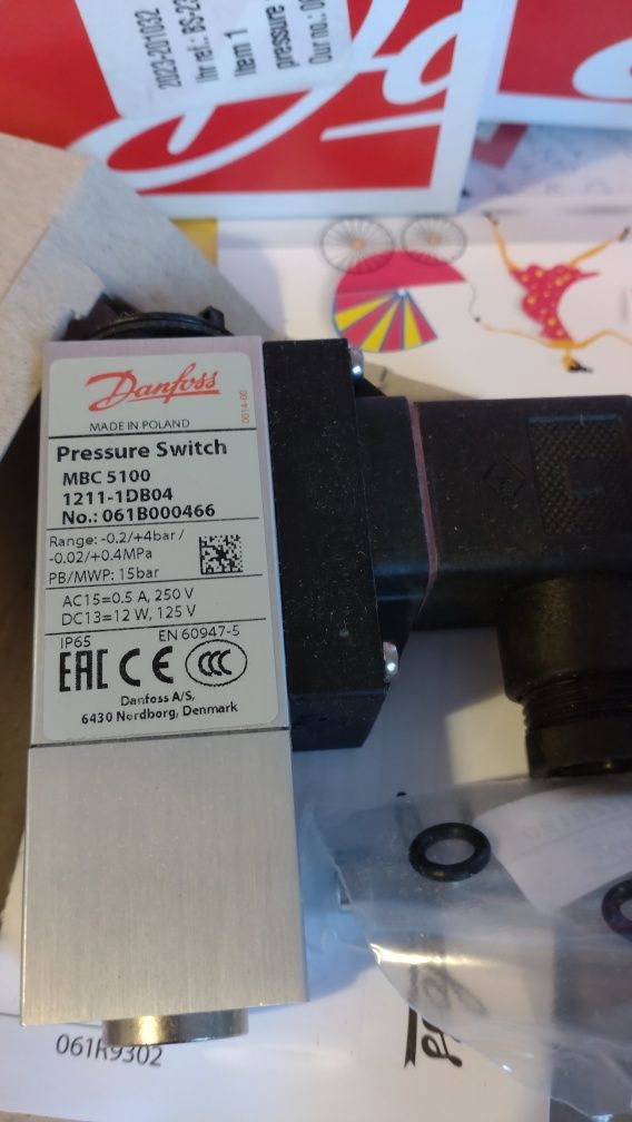 Presostaty blokowe typu Danfoss  MBC 5100