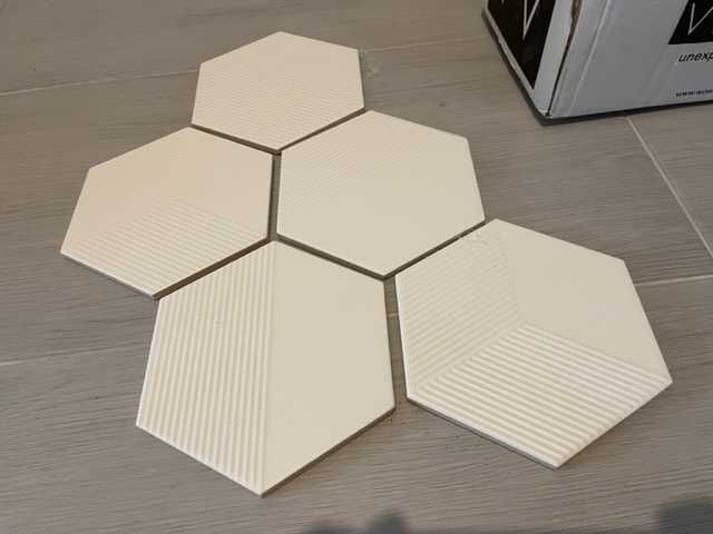 Płytka Heksagonalna wow mini hexa canale ice white matt 15x17,3
