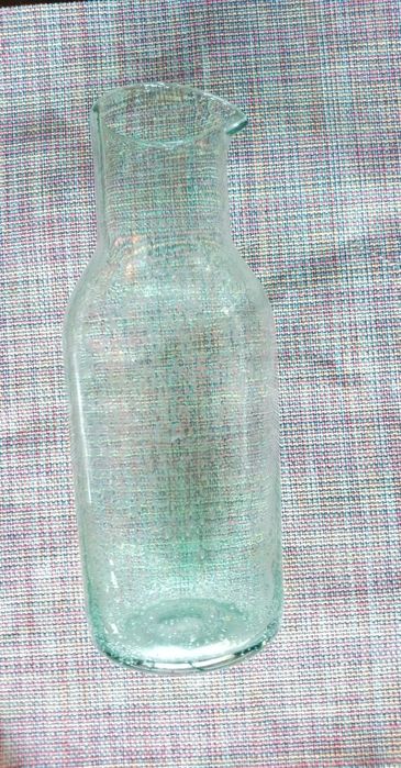 Jarro  água/ refresco em vidro "bolhas"