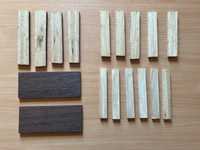 Накладки (плашки, бруски, заготовки) деревянные (для ручки ножа)