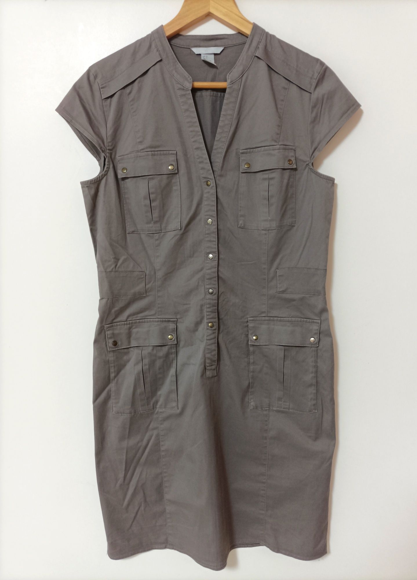 Vestido cinzento sem mangas - H&M (Tam. XL)