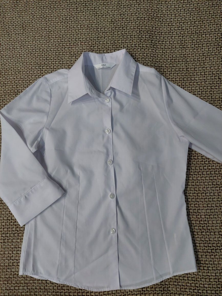 Школьная блуза, рубашка Marks & Spencer школьная форма р. 140