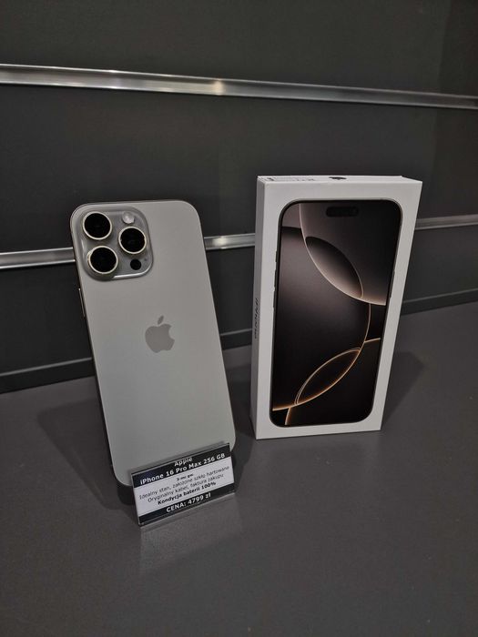 iPhone 16 Pro Max 256 GB Natural Titanium | Gwarancja | Sklep